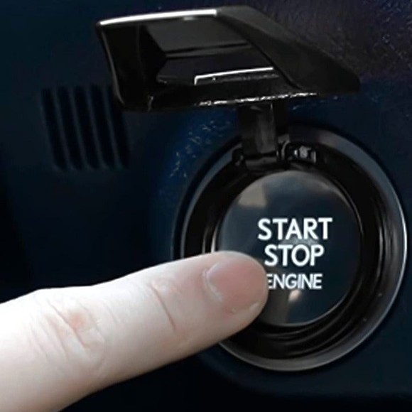 Engine Start/Stop Button Cover for Civic CRV XRV Challenger Charger (Bla… - Picture 2 of 7